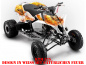 Preview: Nitro White, Fire Color = Natural for KTM Quad SX/XC 450/505/525